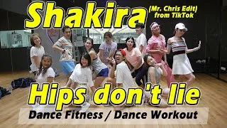 Shakira - Hips don't lie (Mr. Chris Edit) from TikTok | Dance Fitness Dance Workout  By Golfy