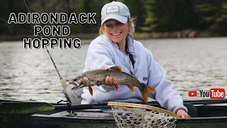Pond Hopping Adirondack Brook Trout with Lake Clear Wabblers -- 2021 Canoe Pack-in Trip