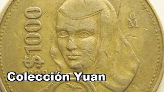 Moneda 1.000 pesos (Sor Juana de Asbaje) del 1988-1992