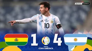 Bolivia 1 x 4 Argentina (Messi's Show) ● 2021 Copa América Extended Goals & Highlights HD