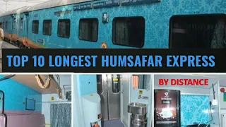 Top 10 longest HUMSAFAR Express