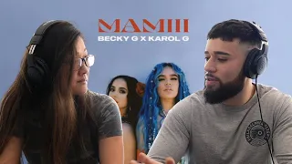 Becky G, KAROL G - MAMIII (Audio) | Music Reaction