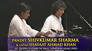 Pandit Shivkumar Sharma & Ustad Shafaat Ahmad Khan at Queen Elizabeth Hall, London (June 1993)