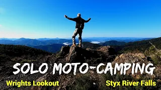 Solo Moto-Camping - Wrights Lookout - Styx River Falls - CRF 300 Rally