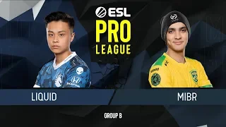 CS:GO - MIBR vs. Liquid [Dust2] Map 2 - Group B - ESL Pro League Season 9