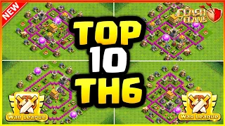 NEW ULTIMATE TOWN HALL 6 WAR/TROPHY BASE LINK 2023 | COC TOWN HALL 6 HYBRID BASE LAYOUT - Coc