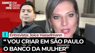 "Vou criar o 'banco da mulher'", diz Joice Hasselmann sobre uma das suas prioridades para São Paulo