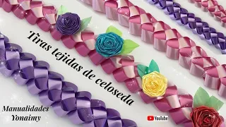 😍 TIRAS TEJIDAS DE CELOSEDA PARA ADORNAR REGALOS, ALTARES U OTRAS MANUALIDADES