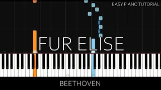 Beethoven - Für Elise (Easy Piano Tutorial)