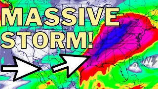 Massive Storm System! Huge Trough Brings Heavy Snow & Nocturnal Tornadoes! POW Weather Channel