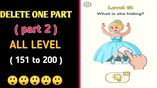 Delete One Part (DOP) 2 All Levels 151 - 200 Gameplay Walkthrough | DOP 2 All Levels Answers