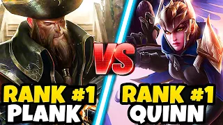 RANK 1 Gangplank FACES OFF against RANK 1 QUINN and this happened...