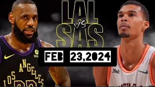 SPURS VS LAKERS / FULL GAME / HIGHLIGHTS FEB 23,2024