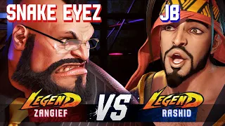 SF6 ▰ SNAKE EYEZ (Zangief) vs JB (Rashid) ▰ High Level Gameplay