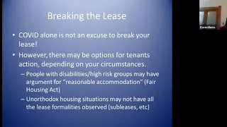 Landlord/Tenant Issues Related to COVID-19