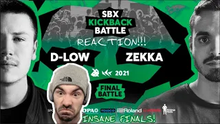 D-LOW vs ZEKKA | Final | SBX KICKBACK BATTLE 2021 | REACTION!!!