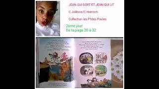 Hélène raconte : 2ème jour de "JEAN QUI DORT ET JEAN QUI LIT " de C.Jolibois/C.Heinrich Éditions PKJ