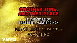 Engelbert Humperdinck - Another Time, Another Place (Karaoke)