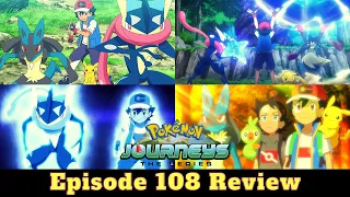GRENINJA RETURNS! LUCARIO VS GRENINJA! Pokemon Journeys Episode 108 Review