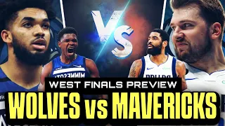 Offense vs Defense sa West Finals! Luka vs KAT! Kyrie vs Edwards! Mavericks vs Timberwolves preview