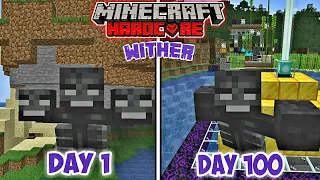 I Survived 100 Days as a WITHER in Minecraft ( Hindi Gameplay )