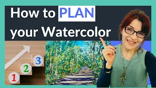 How to Plan a Watercolor Painting (10 EASY Steps)