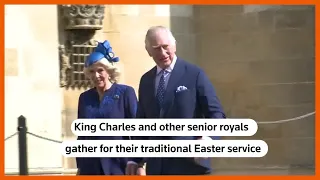 British royals gather for Easter service