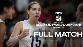 TUR🇹🇷 vs. USA🇺🇸 - Full Match | Women's U21 World Championship | Aguascalientes