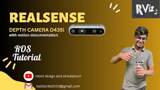 How the robot will see in 3D | Depth camera interface with ros | REALSENSE depth camera D435i