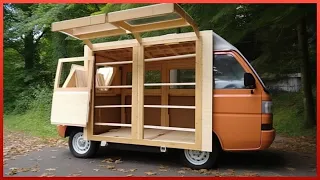 Man Builds Amazing DIY Camping Caravan On Mini Truck | by @user-jx1em8bx3c​