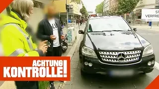 Das gibt ein Knöllchen! Nicht einsichtiger Fahrer diskutiert | Achtung Kontrolle | Kabel Eins