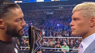 Roman Reigns vs. Cody Rhodes final face-to-face before WrestleMania | SmackDown March 31, 2022 WWE