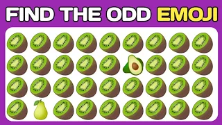 Find the Odd One Out - Fruit Edition🍉🥑🍓Easy, Medium, Hard - 20 Ultimate Levels Emoji Quiz