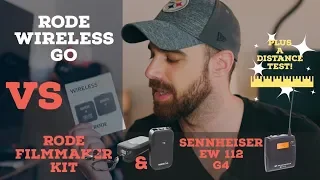 Rode Wireless Go vs Rode Filmmaker Kit vs Sennheiser EW 112 G4 - Do they all sound the same?!