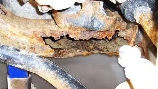 Reasonable DIY rust repair on a vehicle subframe, unibody, or frame.