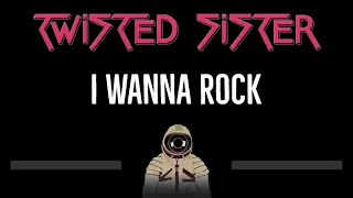 Twisted Sister • I Wanna Rock (CC) 🎤 [Karaoke] [Instrumental Lyrics]