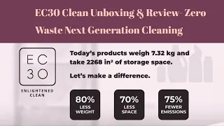 EC30  Clean - Zero Waste Cleaning -  Unboxing & 1st impression- No Liquid. No Plastic. #EC30Clean