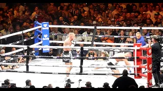 Crowd goes nuts when Jake Paul drops Nate Diaz in round 5