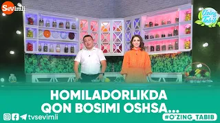 O'ZING TABIB - HOMILADORLIKDA QON BOSIMI OSHSA...