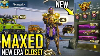 MAXED 600,000 UC NEW ERA CLOSET - PUBG MOBILE 1.0 UPDATE