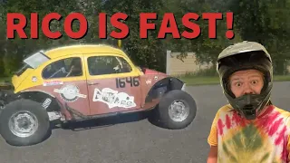 RICO ABSOLUTELY RIPS! FIRST DRIVE in the BAJA BUG