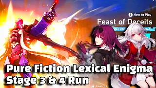 Pure Fiction Lexical Enigma Stage 3 & 4 Run! DOT & COUNTER TEAMS ARE TOO GOOD! | Honkai Star Rail