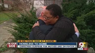 Homeless to home: Christmas surprise for mother and daughter