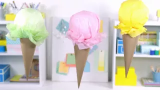 Party Decorations Ideas -- Easy Ice-Cream Craft | Parents