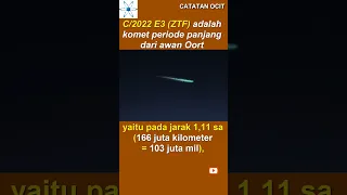 PART 7 - Komet C/2022 E3 (ZTF)[TATA SURYA]#shorts #science #data #fakta #trending #viral  #astronomi