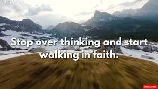 God says stop overthinking...God Message For You Today | God Helps | God's Message For Me Today