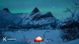 Cold Winter Camping Under the Aurora Borealis