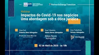 Webinar AHK - Impactos do Covid-19 nos negócios – Uma abordagem sob a ótica jurídica