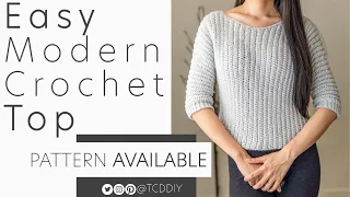 EASY Modern Crochet Top | Pattern & Tutorial DIY