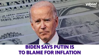 President Biden says Putin is to blame for record-high inflation